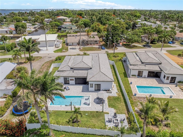 1324 Longwood Dr, Fort Myers, FL 33919 - aerial view of residential area with a pool