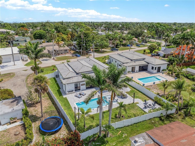1324 Longwood Dr, Fort Myers, FL 33919 - aerial view of residential area featuring a pool area