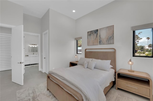 1324 Longwood Dr, Fort Myers, FL 33919 - bedroom with ensuite bathroom and recessed lighting