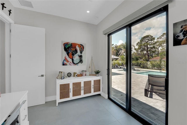1324 Longwood Dr, Fort Myers, FL 33919 - entryway featuring recessed lighting and baseboards