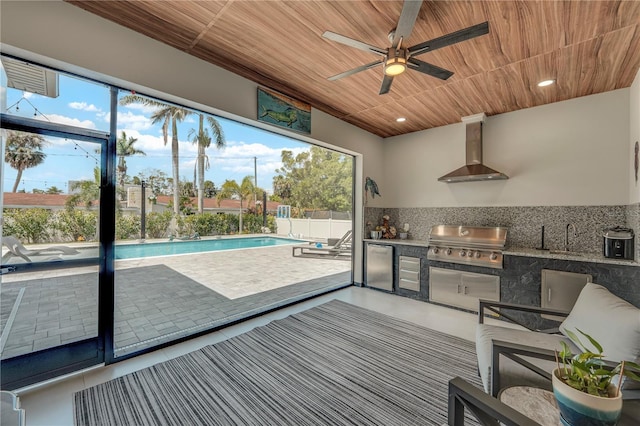 1324 Longwood Dr, Fort Myers, FL 33919 - sunroom / solarium featuring a sink