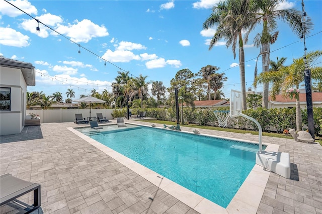 1324 Longwood Dr, Fort Myers, FL 33919 - view of pool featuring a patio area and a fenced backyard