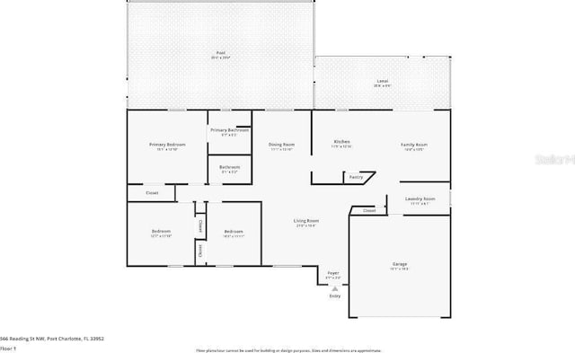566 Reading St NW, Port Charlotte, FL 33952 - room layout
