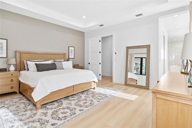 3632 Golden Gate Blvd W, Naples, FL 34102 - bedroom with light wood-type flooring, recessed lighting, and baseboards