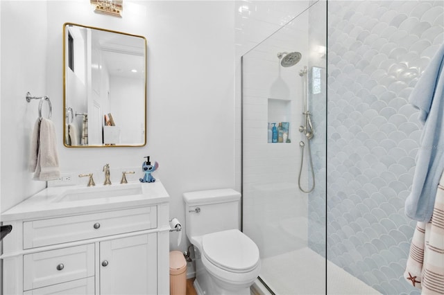 3632 Golden Gate Blvd W, Naples, FL 34102 - full bathroom with vanity, walk in shower, and toilet