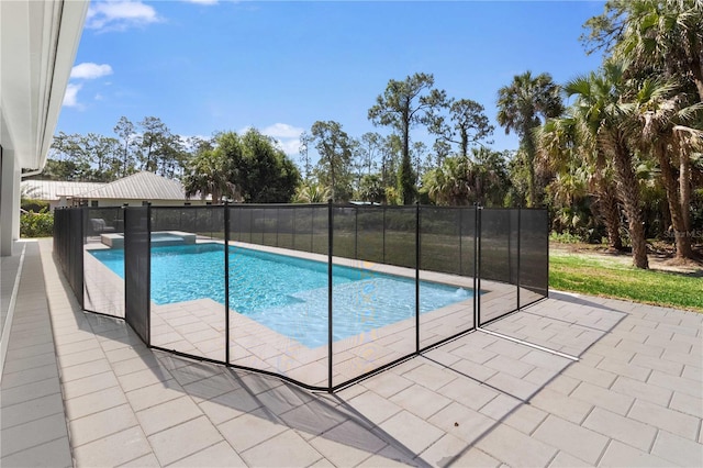 3632 Golden Gate Blvd W, Naples, FL 34102 - view of pool featuring a pool with connected hot tub and a patio
