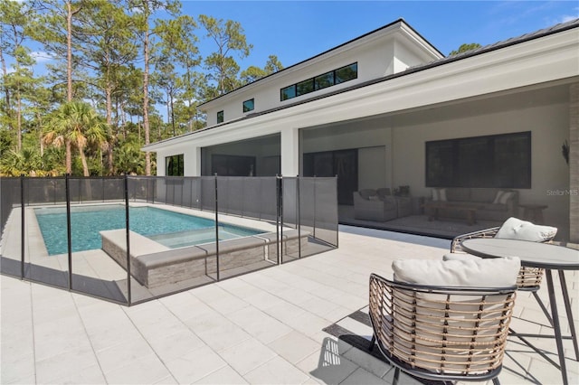 3632 Golden Gate Blvd W, Naples, FL 34102 - view of swimming pool with a patio area and an in-ground hot tub