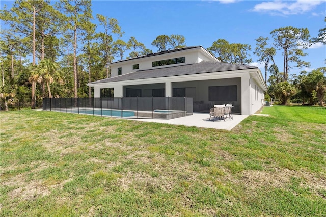 3632 Golden Gate Blvd W, Naples, FL 34102 - rear view of house featuring a patio area, a tile roof, and stucco siding