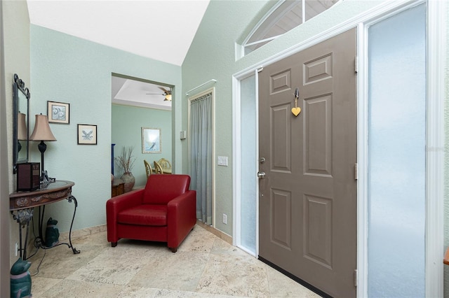 5219 Guava Ter, Port Charlotte, FL 33981 - entryway featuring a ceiling fan and baseboards