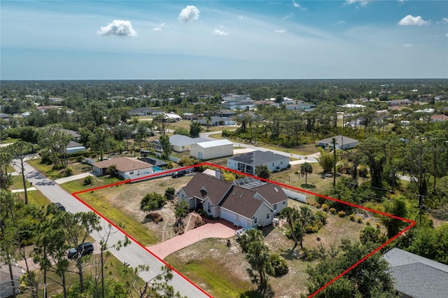 5219 Guava Ter, Port Charlotte, FL 33981 - aerial view of residential area with property parcel outlined