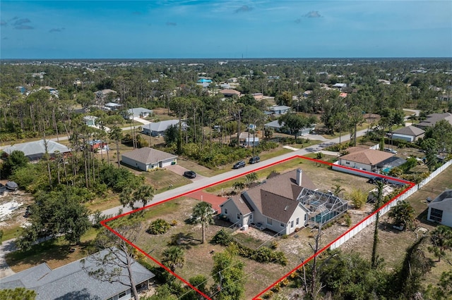 5219 Guava Ter, Port Charlotte, FL 33981 - aerial view of residential area with property boundaries highlighted