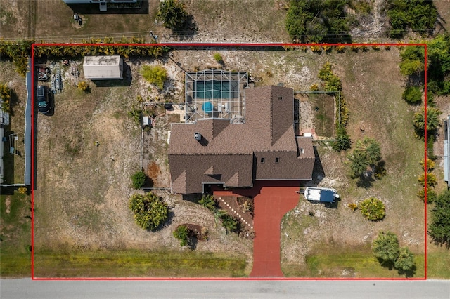5219 Guava Ter, Port Charlotte, FL 33981 - aerial view of property and surrounding area with property boundaries highlighted