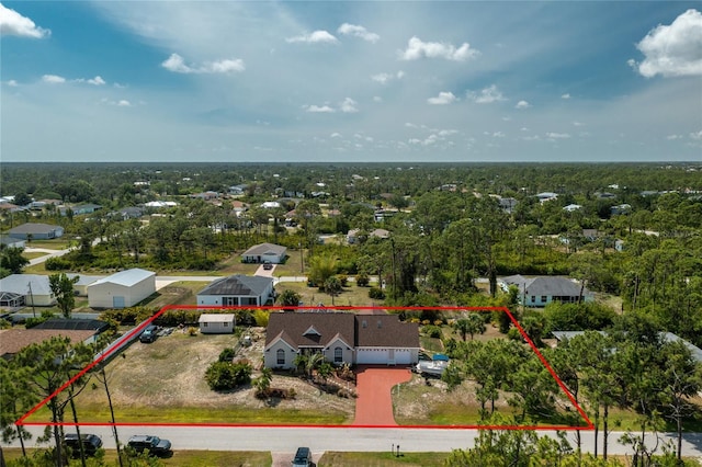 5219 Guava Ter, Port Charlotte, FL 33981 - aerial view of residential area featuring property parcel outlined