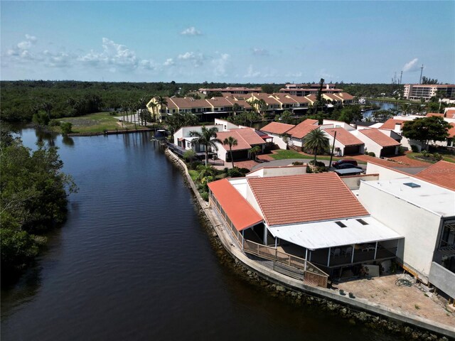 25188 Marion Ave Unit 1, Punta Gorda, FL 33950 - aerial perspective of suburban area with a large body of water