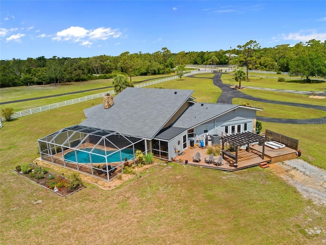 5600 Blackjack Ct S, Punta Gorda, FL 33982 - aerial view of property and surrounding area with a tree filled landscape