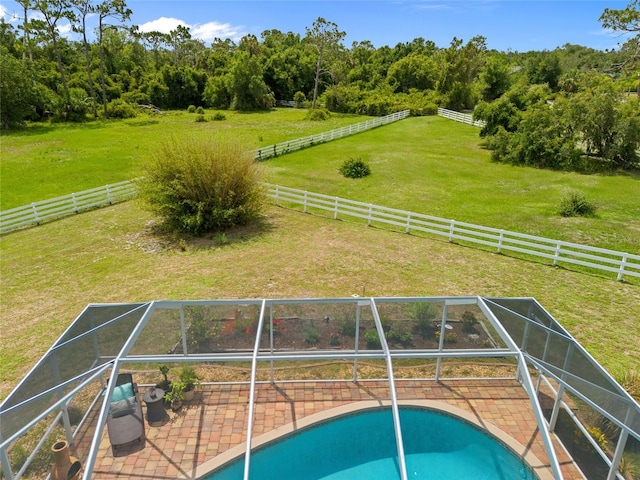 5600 Blackjack Ct S, Punta Gorda, FL 33982 - overview of rural landscape featuring a pool area and a pastoral area