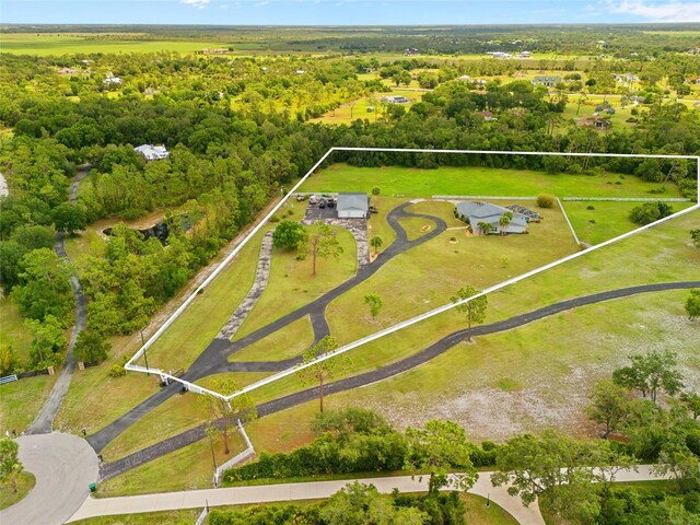 5600 Blackjack Ct S, Punta Gorda, FL 33982 - aerial view of property's location featuring property boundaries highlighted