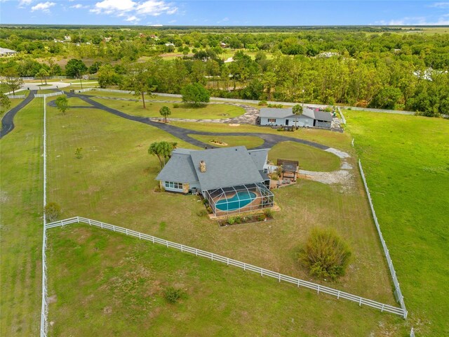 5600 Blackjack Ct S, Punta Gorda, FL 33982 - aerial view of property and surrounding area with a forest