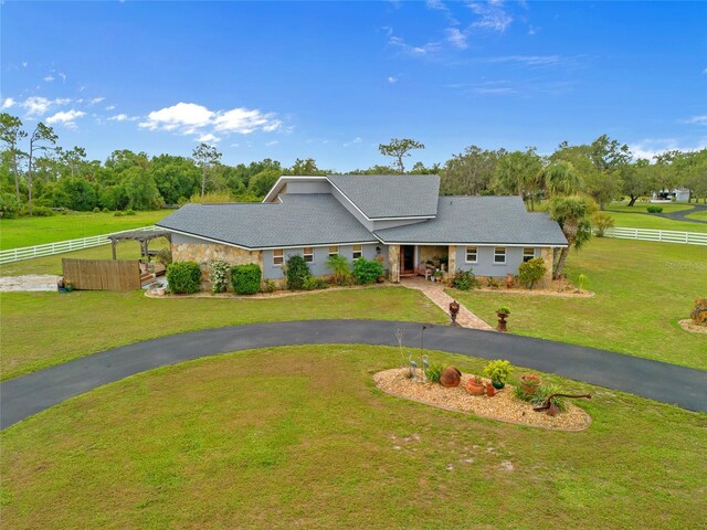 5600 Blackjack Ct S, Punta Gorda, FL 33982 - ranch-style house featuring curved driveway