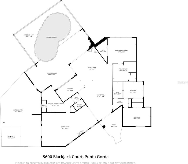 5600 Blackjack Ct S, Punta Gorda, FL 33982 - floor plan / room layout