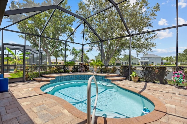 2747 Suncoast Lakes Blvd, Punta Gorda, FL 33980 - outdoor pool featuring a patio and a lanai