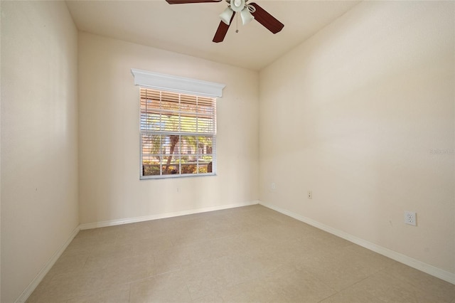 2747 Suncoast Lakes Blvd, Punta Gorda, FL 33980 - unfurnished room featuring ceiling fan and baseboards