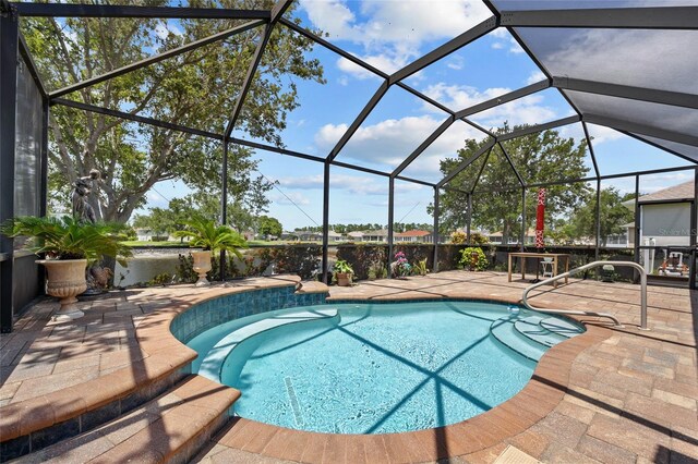 2747 Suncoast Lakes Blvd, Punta Gorda, FL 33980 - outdoor pool with a patio area and a lanai