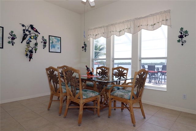 3772 Peace River Dr, Punta Gorda, FL 33983 - dining room with plenty of natural light, baseboards, and light tile patterned floors