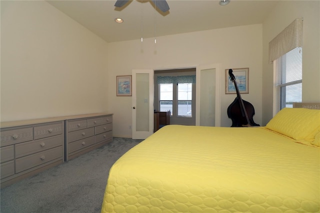 3772 Peace River Dr, Punta Gorda, FL 33983 - bedroom with carpet flooring, ceiling fan, and recessed lighting