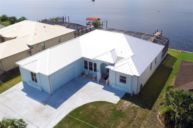3772 Peace River Dr, Punta Gorda, FL 33983 - view from above of property with a large body of water