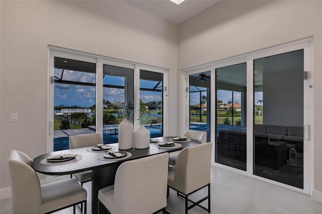 5061 Collingswood Blvd, Port Charlotte, FL 33948 - dining space featuring ceiling fan