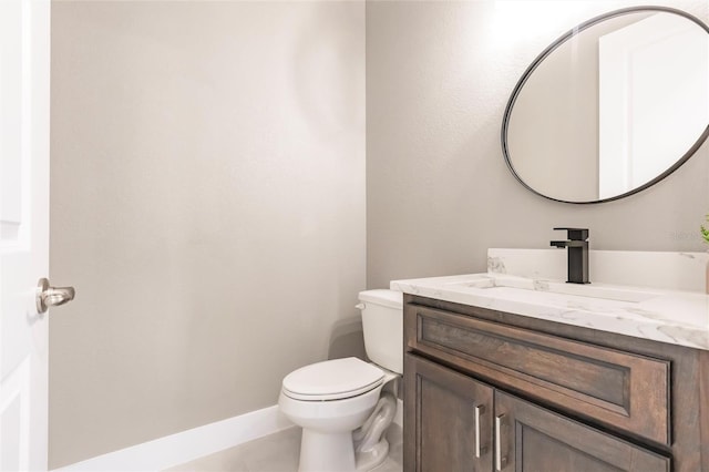 5061 Collingswood Blvd, Port Charlotte, FL 33948 - half bath featuring vanity, toilet, and tile patterned flooring