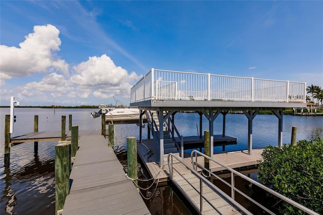 5061 Collingswood Blvd, Port Charlotte, FL 33948 - dock with a water view and boat lift