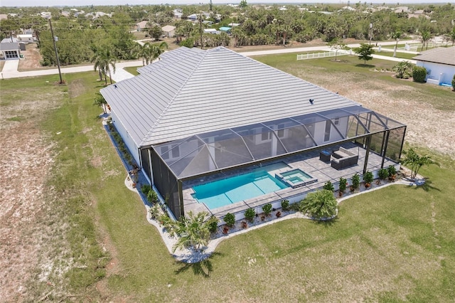 5061 Collingswood Blvd, Port Charlotte, FL 33948 - drone / aerial view of a pool