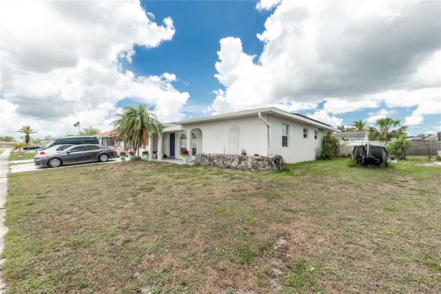 6103 Fabian Rd, North Port, FL 34287 - view of front facade featuring stucco siding