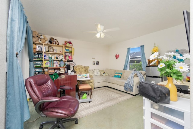 6103 Fabian Rd, North Port, FL 34287 - office space with carpet flooring and ceiling fan