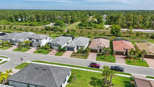16053 Rosemallow Ln, Alva, FL 33920 - aerial view of residential area featuring a heavily wooded area