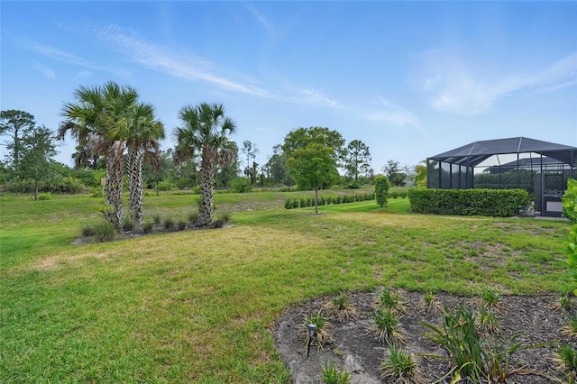 16053 Rosemallow Ln, Alva, FL 33920 - view of grassy yard featuring a lanai