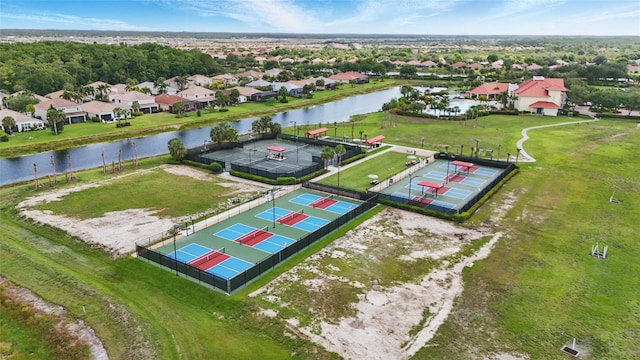 16053 Rosemallow Ln, Alva, FL 33920 - aerial view of residential area featuring a large body of water