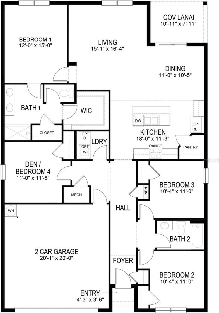 18147 Regan Ave, Port Charlotte, FL 33948 - property floor plan