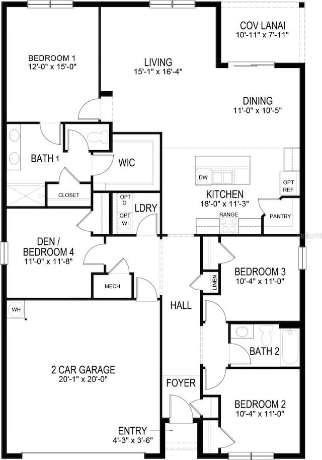 18147 Regan Ave, Port Charlotte, FL 33948 - property floor plan