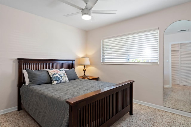 125 Small St SE, Port Charlotte, FL 33952 - bedroom with baseboards and ceiling fan