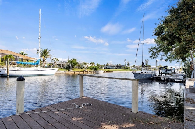 125 Small St SE, Port Charlotte, FL 33952 - dock area featuring a water view