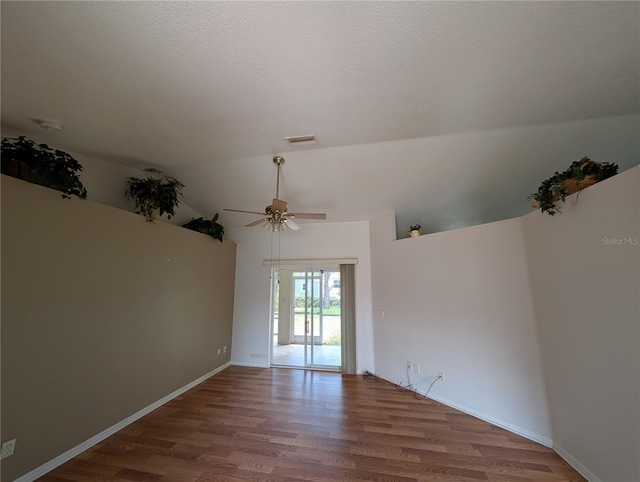 4205 Simkins Ave, North Port, FL 34286 - unfurnished room with ceiling fan and wood finished floors
