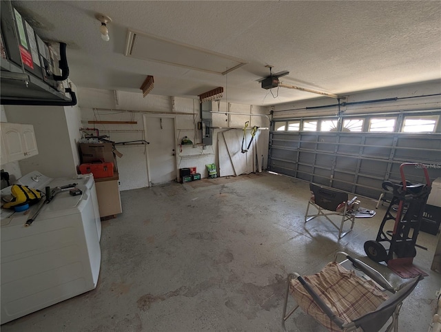 4205 Simkins Ave, North Port, FL 34286 - garage featuring washer / dryer and a garage door opener
