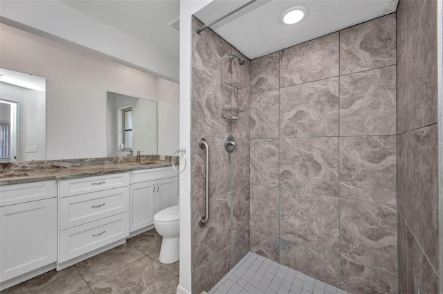 1210 Mccrory St, North Port, FL 34286 - full bath with toilet, double vanity, and tiled shower