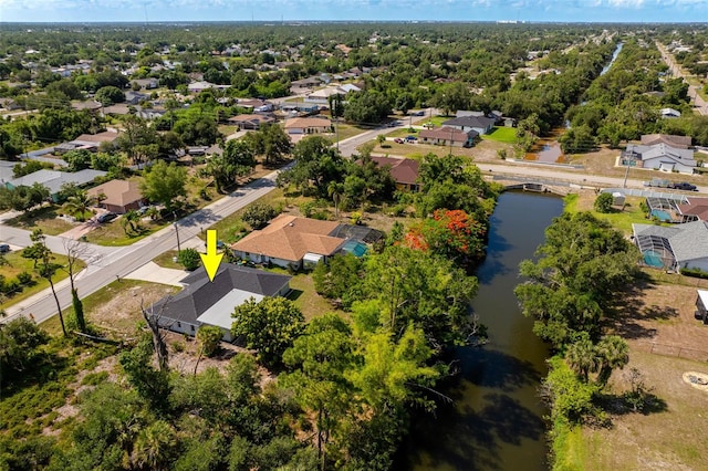 1231 Beacon Dr, Port Charlotte, FL 33952 - aerial view of residential area featuring a nearby body of water