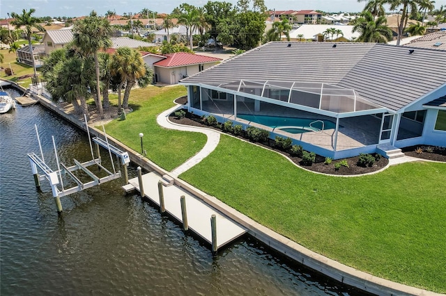 261 Venezia Ct, Punta Gorda, FL 33950 - aerial view of residential area featuring a large body of water