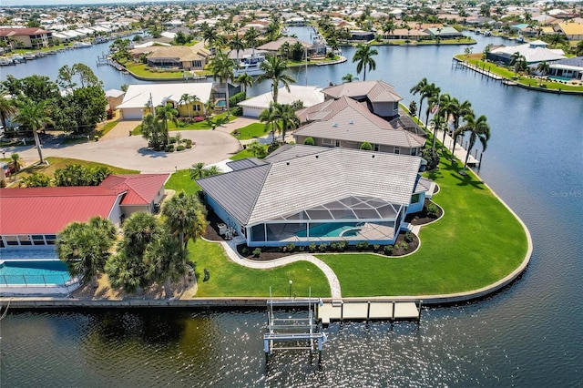 261 Venezia Ct, Punta Gorda, FL 33950 - aerial view of residential area with a nearby body of water