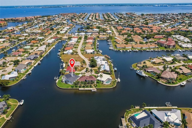261 Venezia Ct, Punta Gorda, FL 33950 - aerial view of property and surrounding area with nearby suburban area and a large body of water